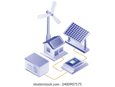 Electrical energy with solar panels