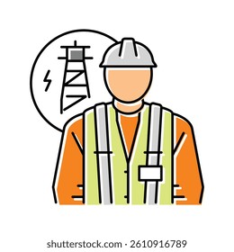 electrical engineer technology color icon vector. electrical engineer technology sign. isolated symbol illustration