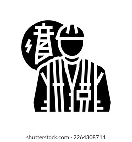 elektrische Ingenieurtechnik - Symbolvektorgrafik. technologisches Zeichen für Elektrotechnik. einzelne Symbolillustration