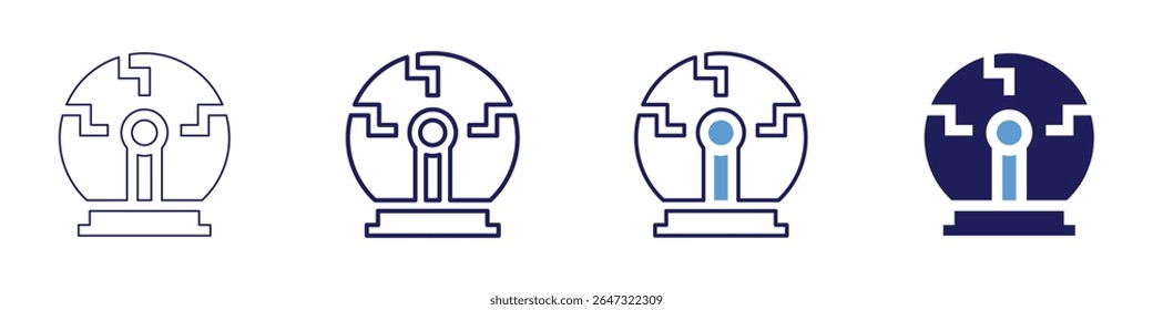 Electrical engineering icon in 4 different styles. Thin Line, Line, Bold Line, Duotone. Duotone style. Editable stroke.