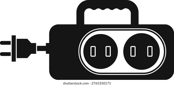 Electrical extension, power source, multiple sockets, portable device.