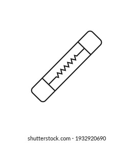 Diseño de icono de fusible eléctrico. ilustración vectorial