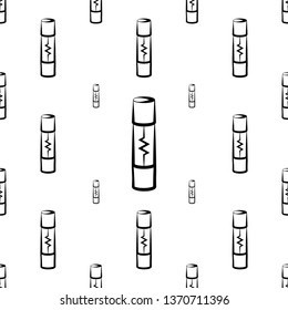 Electrical Fuse Icon Seamless Pattern Vector Art Illustration