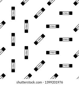 Electrical Fuse Icon Seamless Pattern Vector Art Illustration