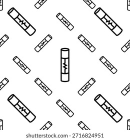 Icono de fusible eléctrico Ilustración de Arte vectorial de patrón transparente