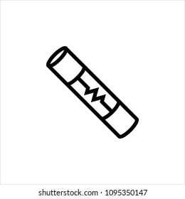 Electrical Fuse Icon Vector Art Illustration