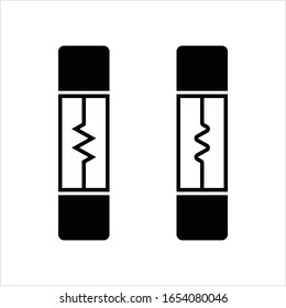 Electrical Fuse Icon Vector Art Illustration