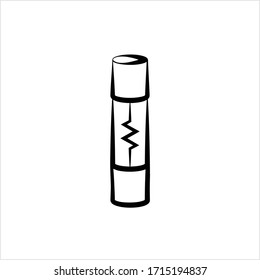 Electrical Fuse Icon Vector Art Illustration