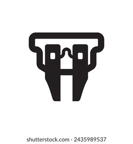 electrical fuse icon vector illustration design template