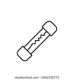 Electrical fuse line icon, simple illustration for web and app on white background..eps