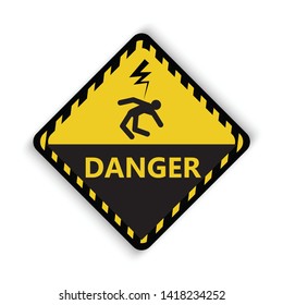 Electrical grounding sign,Denger High Voltage sign