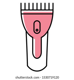 Electrical Hair Clipper shaver vector icon, Salon Barber equipment concept