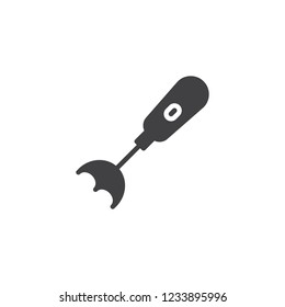 Electrical hand blender vector icon. filled flat sign for mobile concept and web design. Kitchen mixer simple solid icon. Symbol, logo illustration. Pixel perfect vector graphics