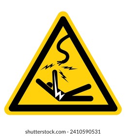 Electrical Hazard  Symbol Sign, Vector Illustration, Isolate On White Background Label .EPS10