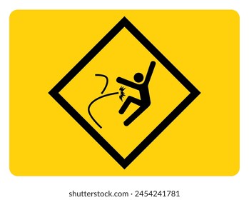 Electrical Hazard Symbol Sign, Vector Illustration, Isolate On White Background Label. EPS10