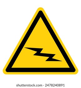 Electrical Hazard Symbol Sign,Vector Illustration, Isolate On White Background Label. EPS10
