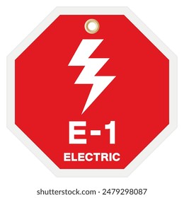Electrical Hazard Symbol Sign,Vector Illustration, Isolate On White Background Label. EPS10