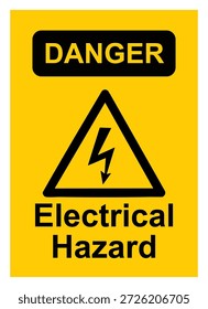 Elektrisches Warnschild mit Blitzschussgefahr.