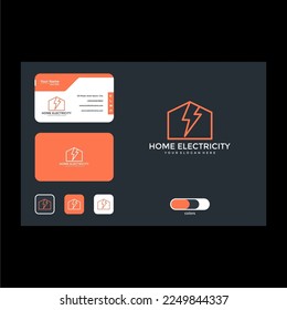 electrical home logo design template
