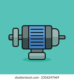 Electrical Home Water Pump Isolated Vector