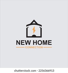 Electrical House Logo Vector Concept