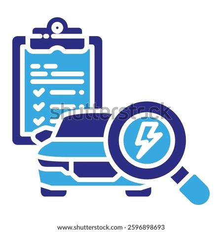 Electrical Icon in Glyph Dual Color Style. Simple Glyph Icon Vector. Simple Vector Design