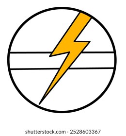 Elektrisches Symbol, elektrische Illustration, elektrisches Logo, Elektrotechnik, 