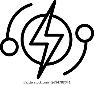 Electrical Icon Line Vector Illustration