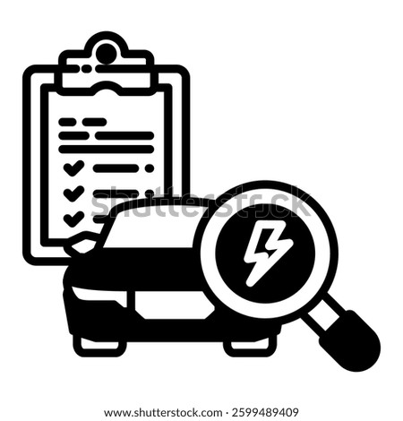 Electrical Icon in Mixed Glyph Style. Simple Glyph Icon Vector. Simple Vector Design