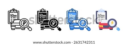 Electrical icon set bundle. Multi style icon collection perfect for websites, apps, and presentations. Simple vector icon collection