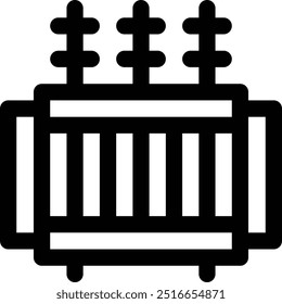 electrical icon. Thin Linear Style Design Isolated On White Background