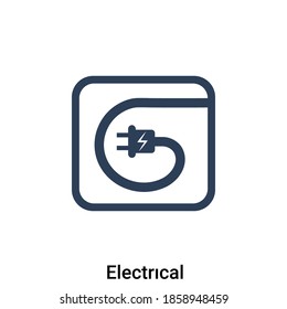 Electrical icon vector illustration. Premium quality isolated flat icon.