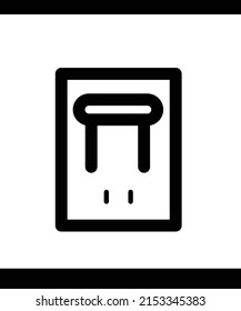 Electrical Industrial Switch Monoline Vector Icon