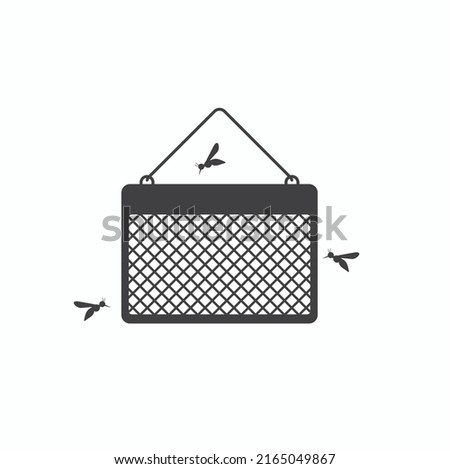 electrical insects trap, mosquito trap, vector art.