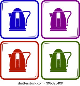 Electrical Kettle Icon.