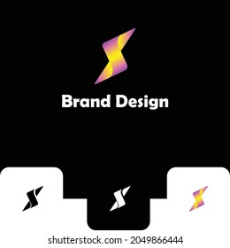 Electrical lightning logo design, power energy logo design template