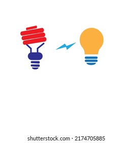 Electrical logo or bulb and cfl lamp 