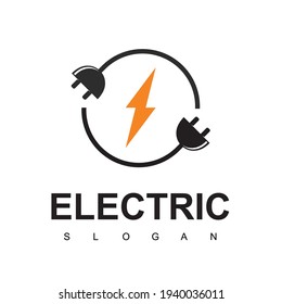Electrical Logo Design Template. Bolt Energy Symbol.