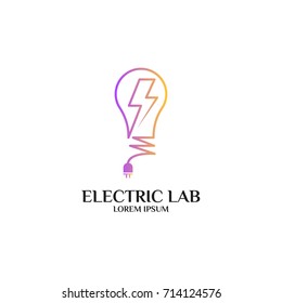 Electrical Logo Electrical And Mechanical Business Company. Good For Name Card, Branding, Flyer, Handout. Vector Illustration