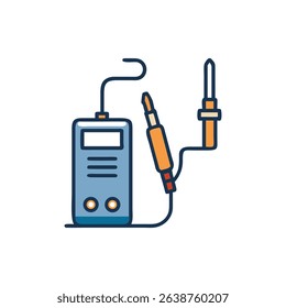 Electrical measuring equipment device meter in flat simple design