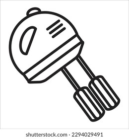 electrical mixer line new vector icon