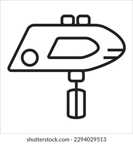 electrical mixer line new vector icon
