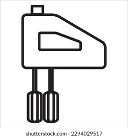 electrical mixer line new vector icon