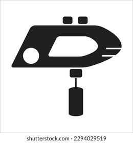 icono de nueva línea de mezclador eléctrico vectorial