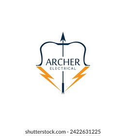 Electrical Modern Archer Logo Design  