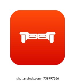 Electrical modern gyroboard icon digital red for any design isolated on white vector illustration