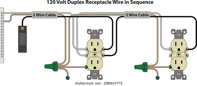 Electrical Outlet Duplex Receptacle Diagram
