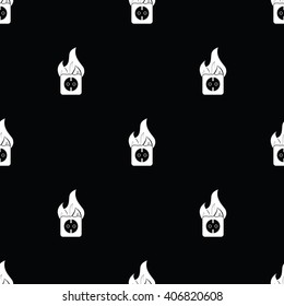 electrical outlet fire icon