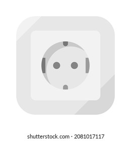 electrical outlet flat clipart vector illustration
