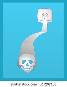 electrical outlet is fraught with danger  